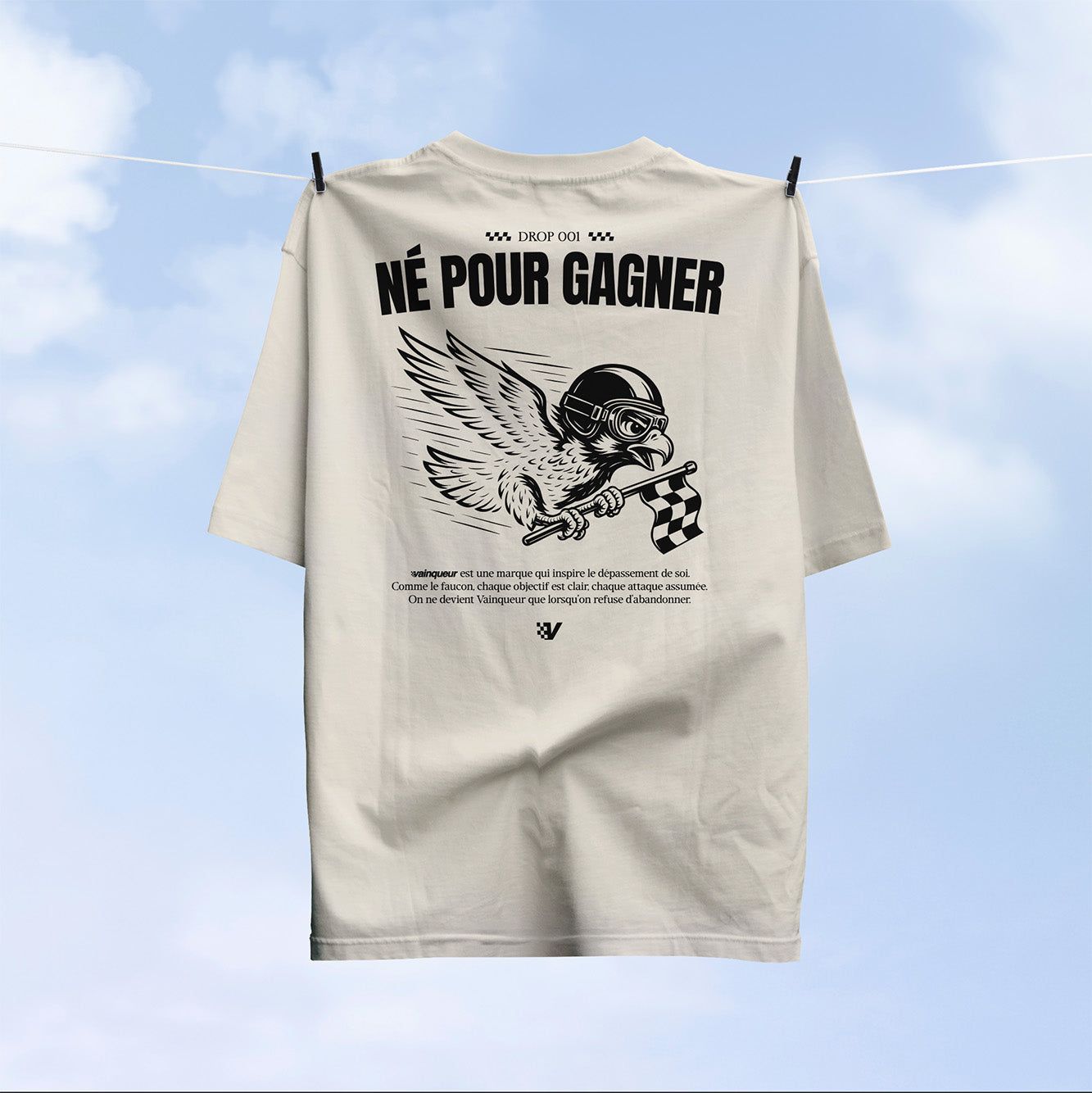 T-shirt Né Pour Gagner – Édition Limitée